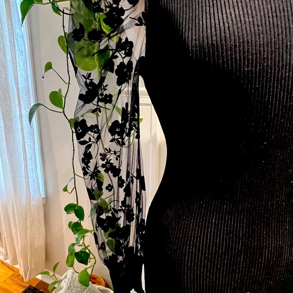 Black Midi Sweater Dress - Picture 3 of 5